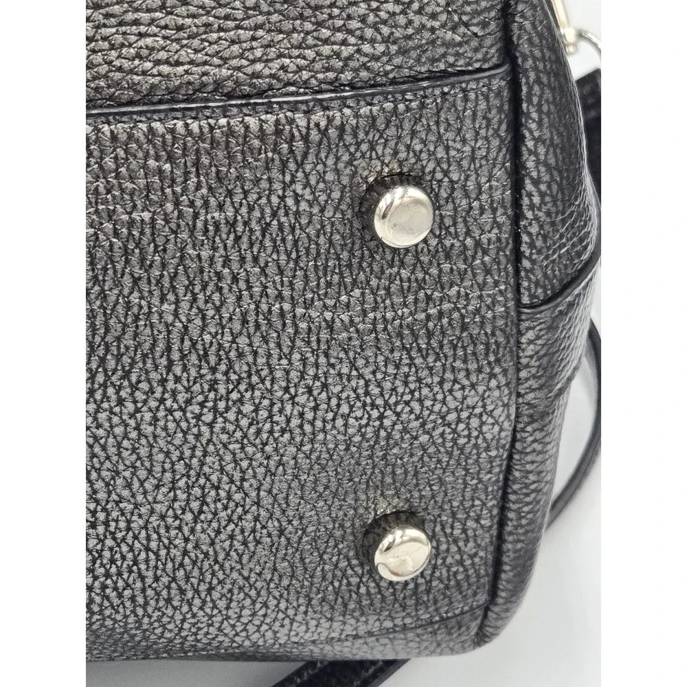Coach Tyler Tote Black Pebbled Leather Shoulder Bag Crossbody 2-Way Handbag
